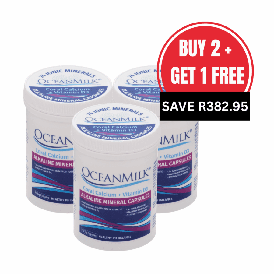 Buy 2 + Get 1 FREE – OCEANMILK® Alkaline Mineral Capsules (90 Capsules)